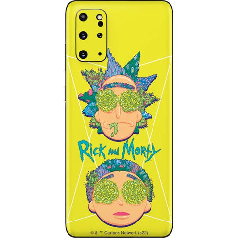 Adult Swim Rick and Morty Rick and Morty Portal Eyes Galaxy S20 Plus Skin